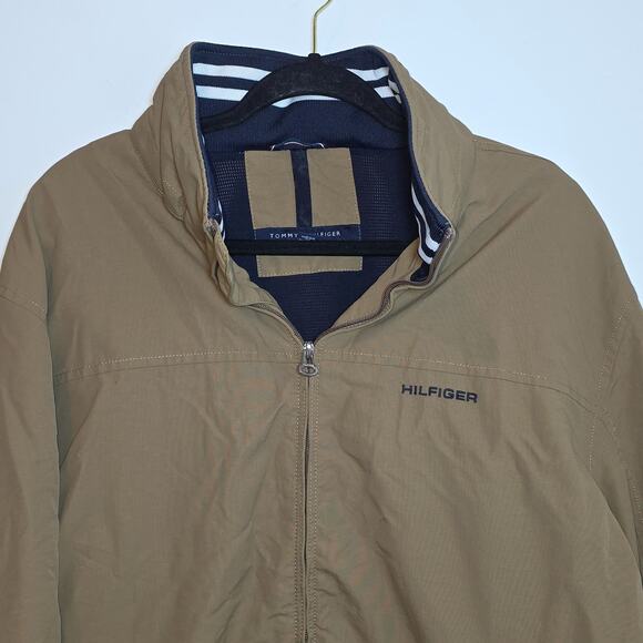 Tommy Hilfiger Mens Regatta Hooded Long Sleeves Bomber Jacket Sz XXL 2X - Picture 3 of 10